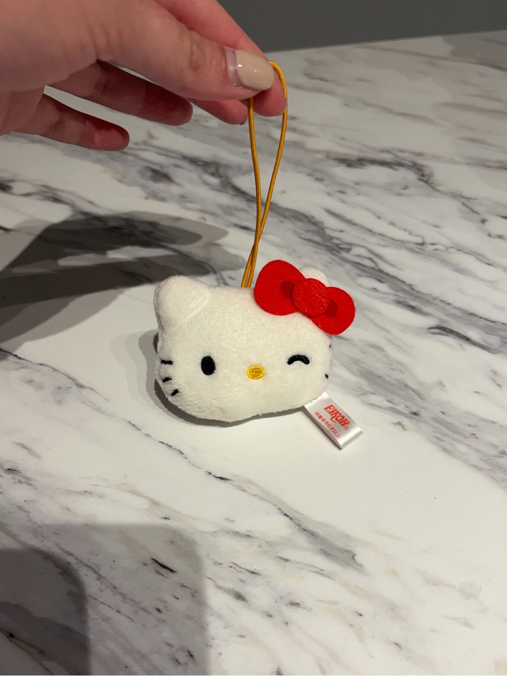 Hello Kitty Winking Plush Face Keychain Charm – Japan Sanrio